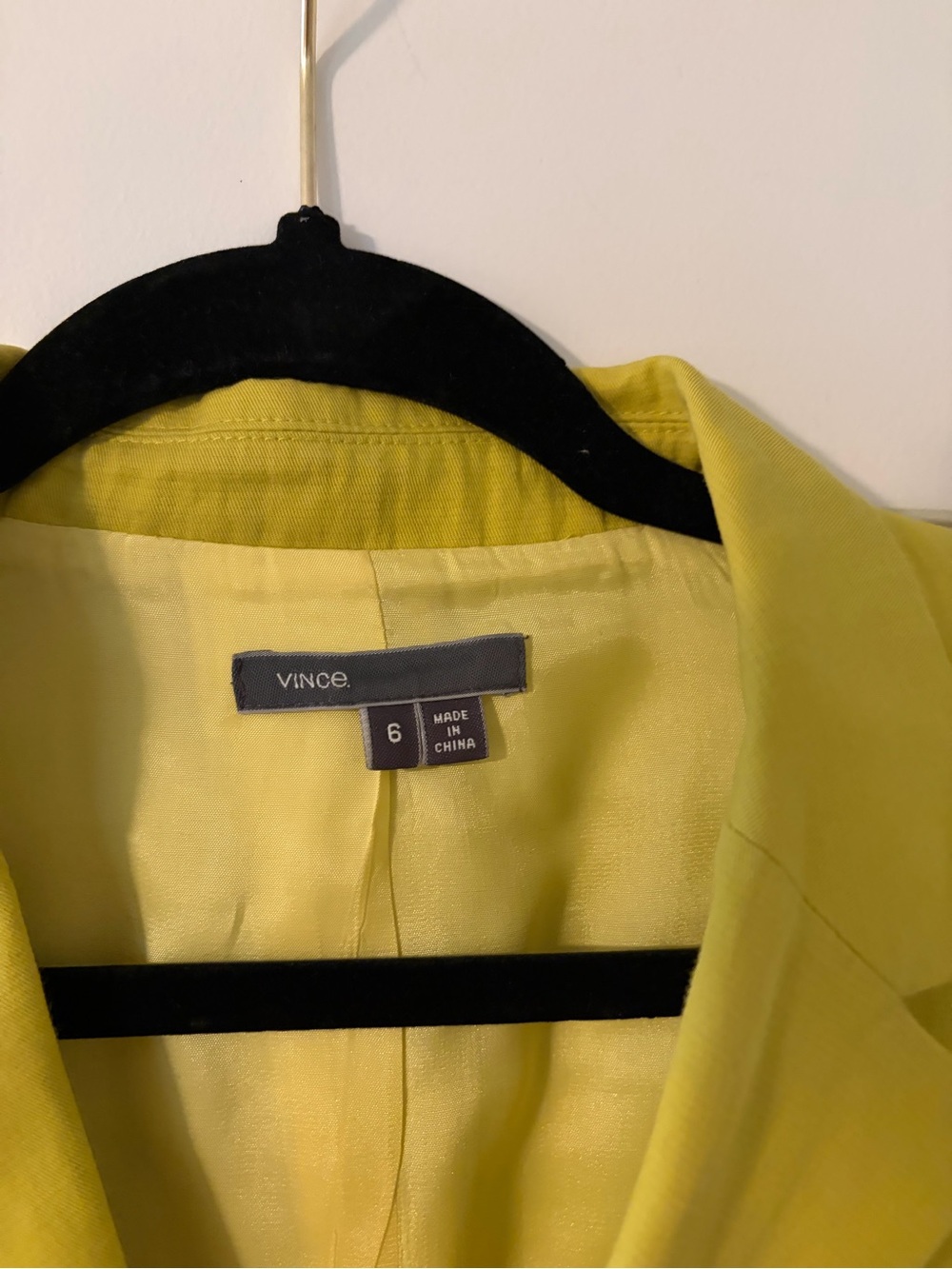 Vince linen citrin green blazer